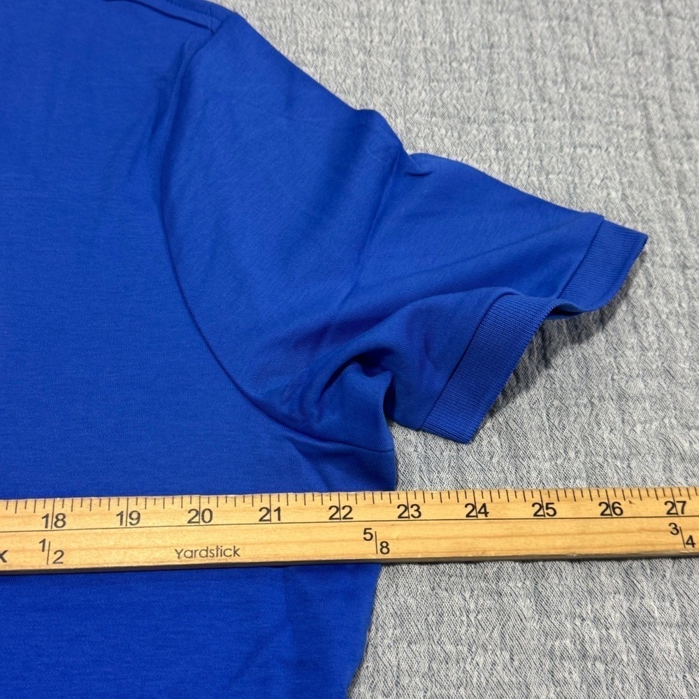 NWT Polo Ralph Lauren Golf Polo Soft Cotton Shirt Men's Medium Blue W/ Red Pony - Picture 4 of 8